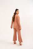 BROWN RIBBED CO-ORD SET